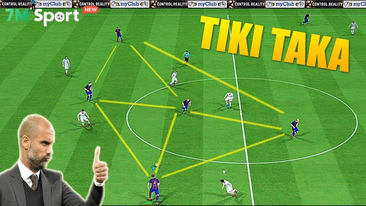Điểm nổi bật của chiến thuật Tiki Taka là khả năng duy trì "Tam giác quỷ" 