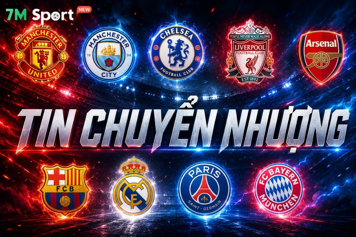 Tin chuyển nhượng bóng đá mới nhất và tình hình lực lượng các đội bóng mùa giải 2026/27